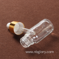 Rose gold glass essential oil bottle for essential oil or perfume ,glass eye dropper bottle, 5ml,10ml,15ml,20ml,30ml,50ml,